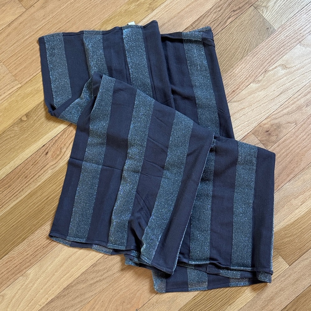 Loft Striped Blue Infinity Scarf